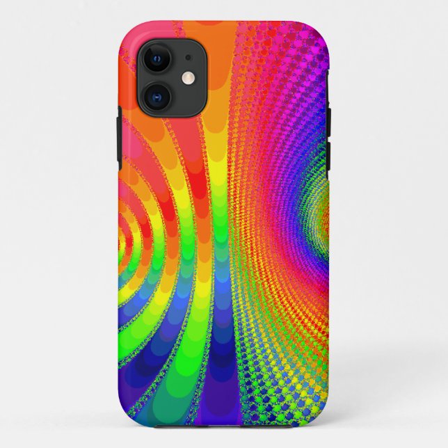 Fraktalregenbogenkunst Case-Mate iPhone Hülle (Rückseite)