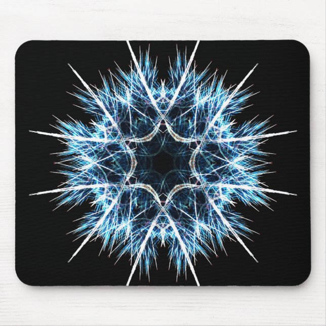 Fraktalschneeflocke Mousepad (Vorne)