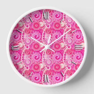 Fraktalstrudelmuster, Schatten des pinkfarbenen Uhr