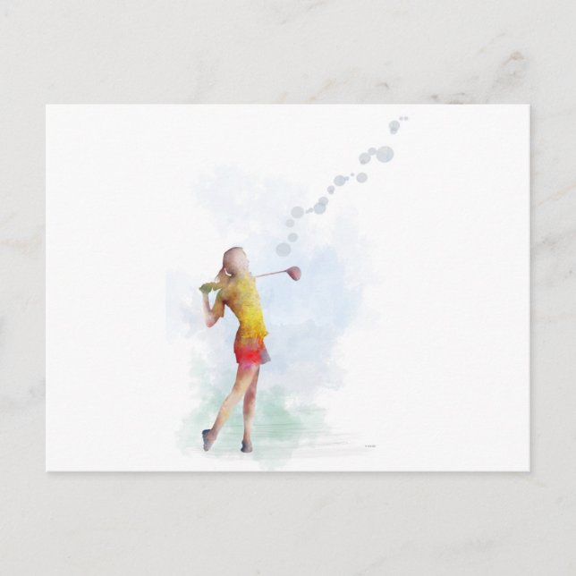 FRAMAN GOLFER POSTKARTE (Vorderseite)