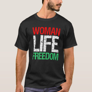 FRAMAN LIFE FREEDOM IRAN Iranischer Patriotischer T-Shirt