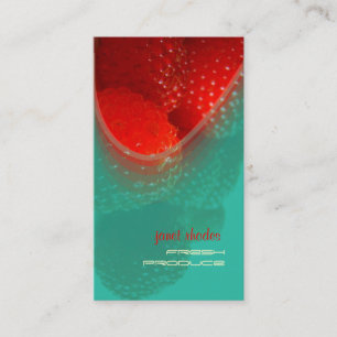 Framboise, cartes de visite de produit frais