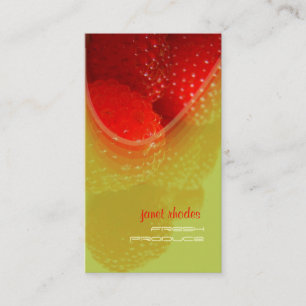 Framboise, produits frais photo cartes de visite