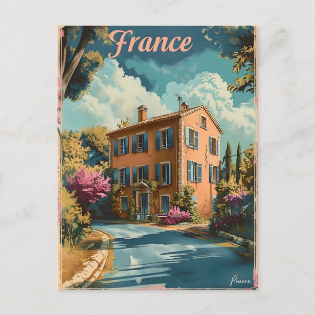 Framce Provence Vintag Postkarte (Vorderseite)