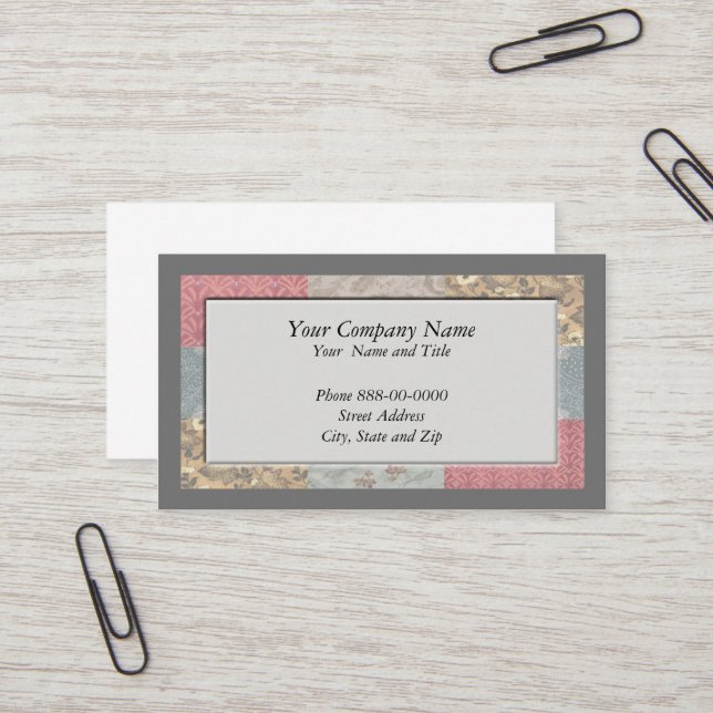 Frame Border Business Card Visitenkarte (Vorderseite/Rückseite Beispiel)