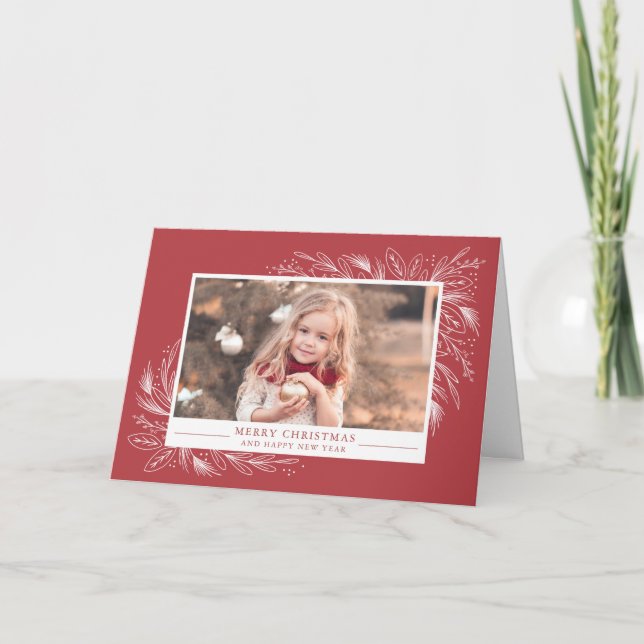 Frame Festif, Carte de voeux photo de Noël (Devant)