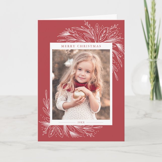 Frame Festive, Carte de voeux photo de Noël (Devant)