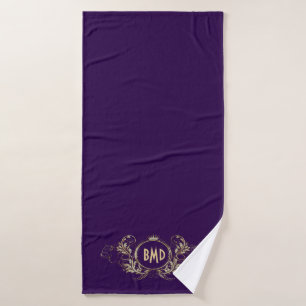 Frame Floral Fille Parties scintillant Violet Et F