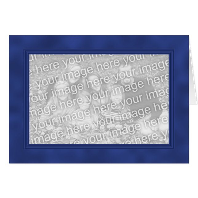 Frame Template Card - Smokey Blue 3 (Vorderseite (Horizontal))