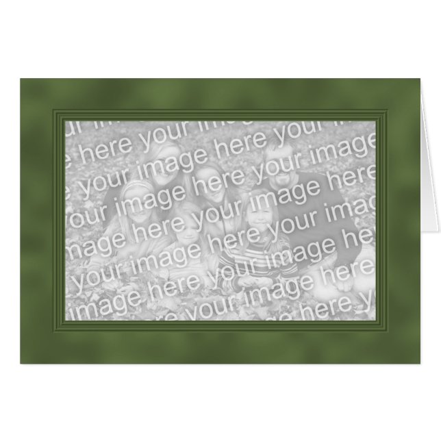 Frame Template Card - Smokey Green (Vorderseite (Horizontal))