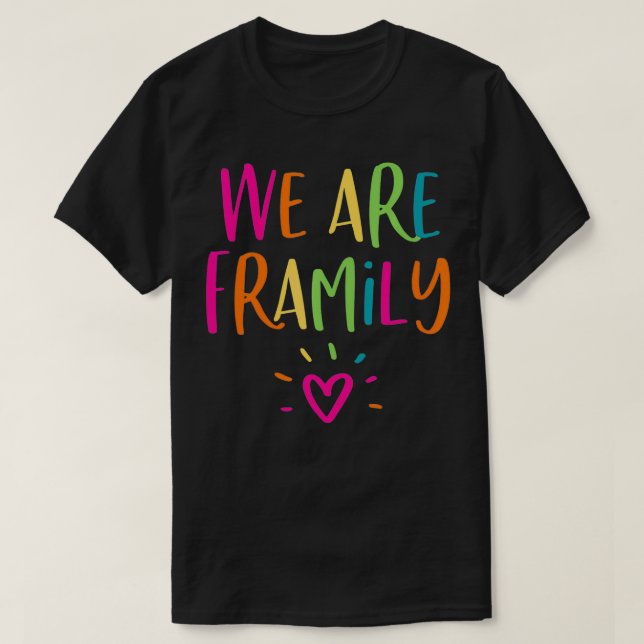 Framily Friends und Family Wiedersehen Gather Part T-Shirt (Design vorne)