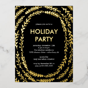 Framing Branchen Foil Holiday Party Postkarte