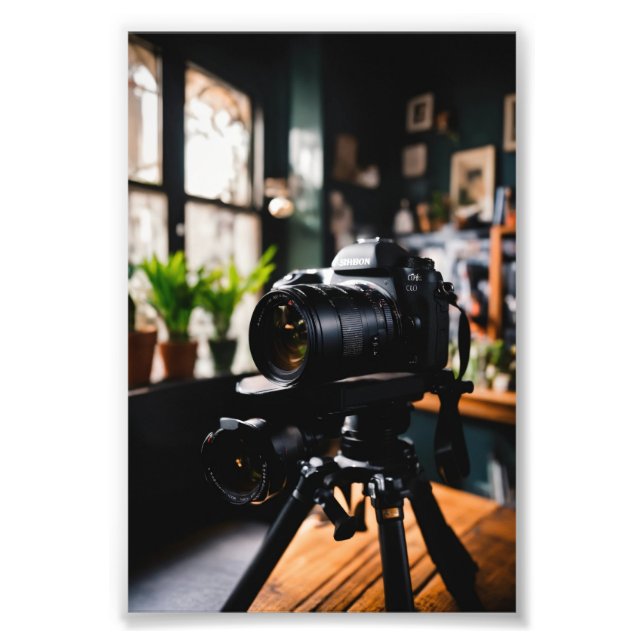 "Framing Shadows: Die Kunst der Tiefe in einem Fot Fotodruck (Vorne)