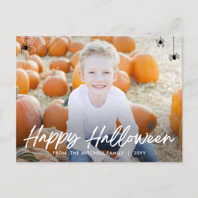 Framing Web Halloween Foto Card Postkarte (Vorderseite)