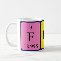 Fran Namen-Tasse periodischer Tabelle