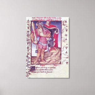 Franc 606 f.11 Ulysses, der das Auge des Zyklops Leinwanddruck