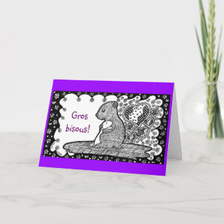 Français : Love You, maman - carte de voeux