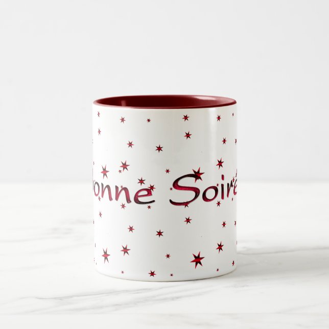 Français : Mug de café Bonne Soiree (Centre)