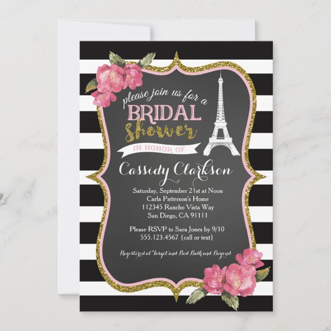 Français Paris Bridal Show invitation (Devant)