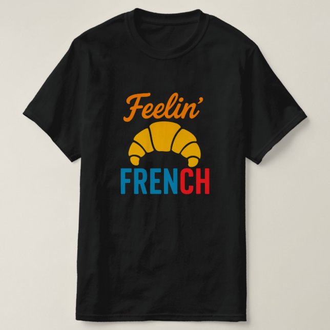 Français, T-shirt drôle, chemise unisex (Design devant)