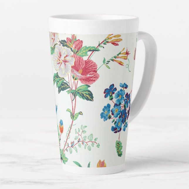 France 1830 Floral Antique Wallpaper Milchtasse (Rechte Ecke)