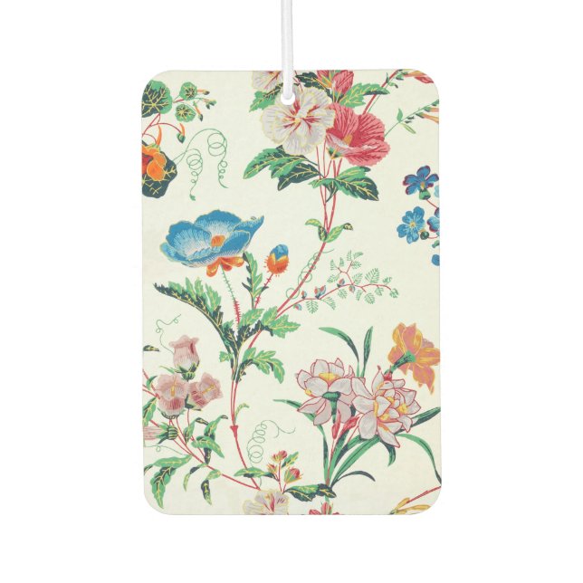 France 1830 Floral Antique Wallpaper Pattern Autolufterfrischer (Vorderseite)