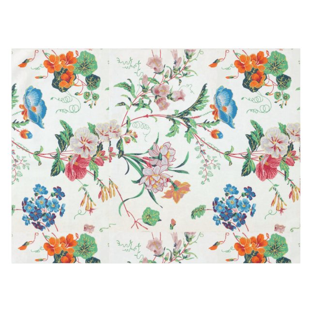 France 1830 Floral Botanical Wildflowers Tischdecke (Vorderseite (Horizontal))