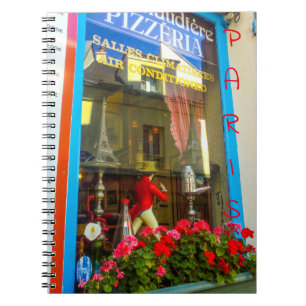 France Architecture Cityscape Street Restaurant Notizblock