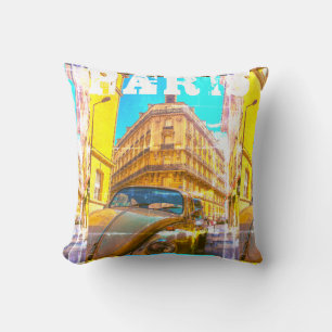 France Architecture French Street Old Car Paris Kissen