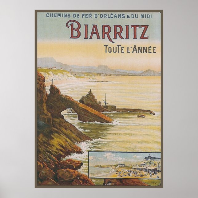 France Biarritz Poster (Vorne)