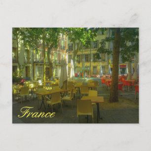 France Cityscape Cafe Restaurant Architektur Postkarte