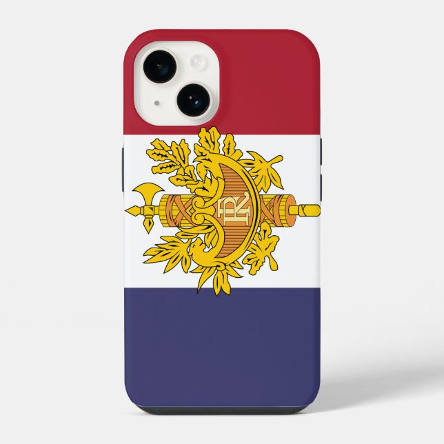 France flag phone case iPhone 14 hülle (Rückseite)