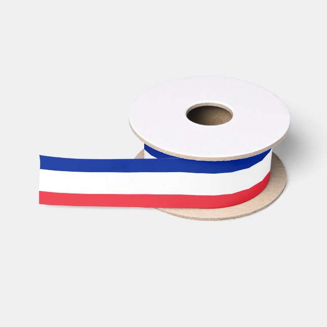 France Flag Ribbon Satinband (Spule)