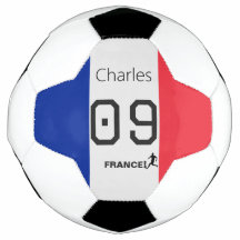 France Football Individuelle Teamfarben Athlet 