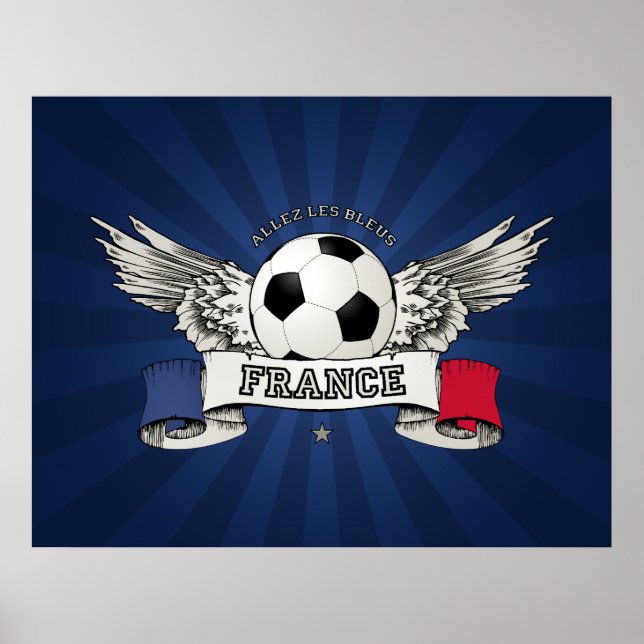 France Football National Team Supporter Poster (Vorne)