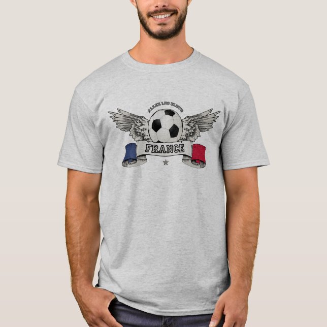 France Football Soccer National Team Supporter T-Shirt (Vorderseite)