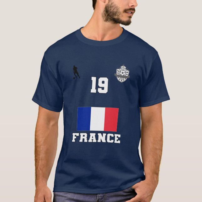 France Football Soccer Team #19 T - Shirt (Vorderseite)