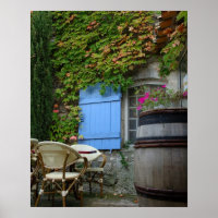 France, Les Baux de Provence, café patients