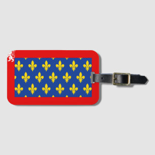 France Maine Flag Luggage Tag Gepäckanhänger