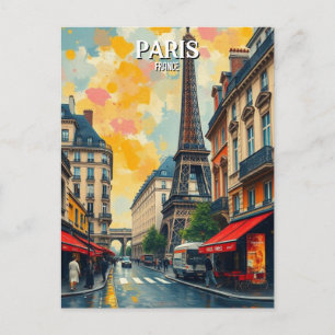 france PARIS Vintag Postkarte