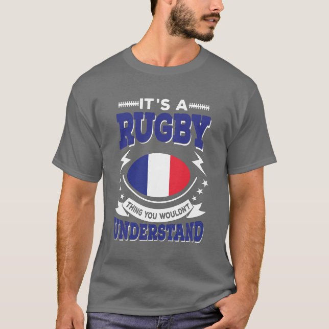 France Rugby T-Shirt (Vorderseite)