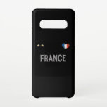 France Soccer Football Fan Shirt Herz Samsung Galaxy S10 Hülle<br><div class="desc">Frankreich National Soccer Fan Shirt. Mein Herz schlägt für die französische Fußballmannschaft. Gute Geschenkidee für französische Fußballfans. Ein perfektes Spiel für Ihr nächstes Fußballspiel.</div>