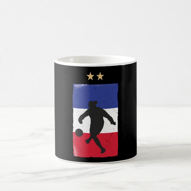 France Soccer Jersey Football Fan Französische Fla Kaffeetasse (Mittel)