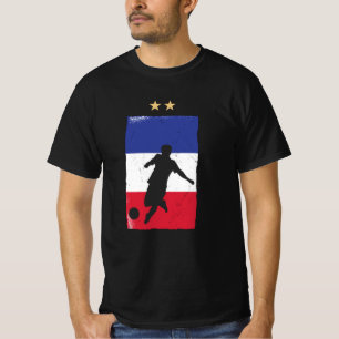 France Soccer Jersey Football Fan Französische Fla T-Shirt