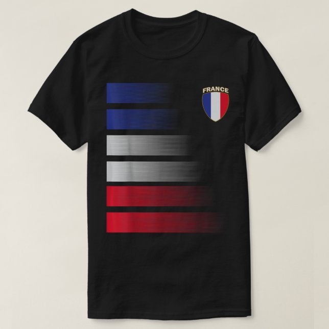 France Soccer Jersey France Football Fan Soccer T-Shirt (Design vorne)