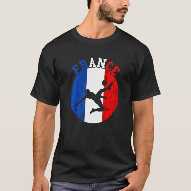 France Soccer Team Player France Fußball-Team Fren T-Shirt (Vorderseite)