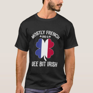 France St Patricks Day Mosive French Wing Bit Iris T-Shirt