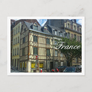 France Street Cityscape Old Gebäude Architecture Postkarte