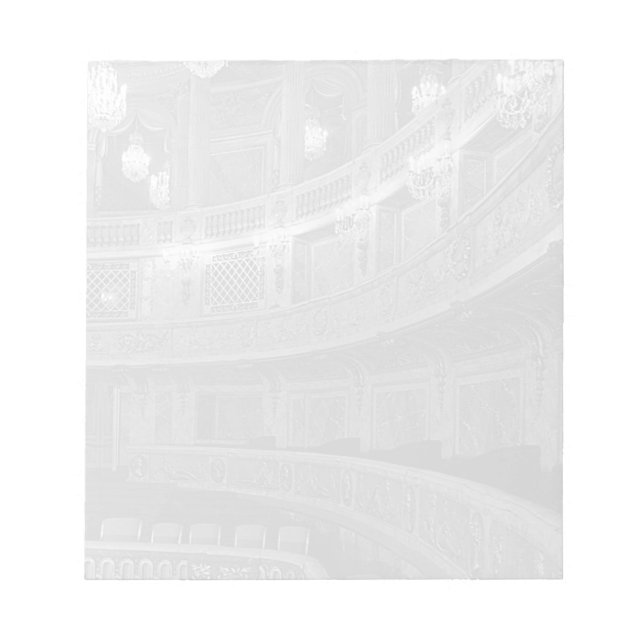 France Versailles palace opéra house 1970 Notizblock (Vorderseite)