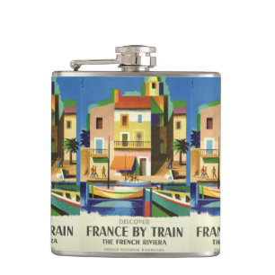 FRANCE Vintage Reiseflasche Flachmann